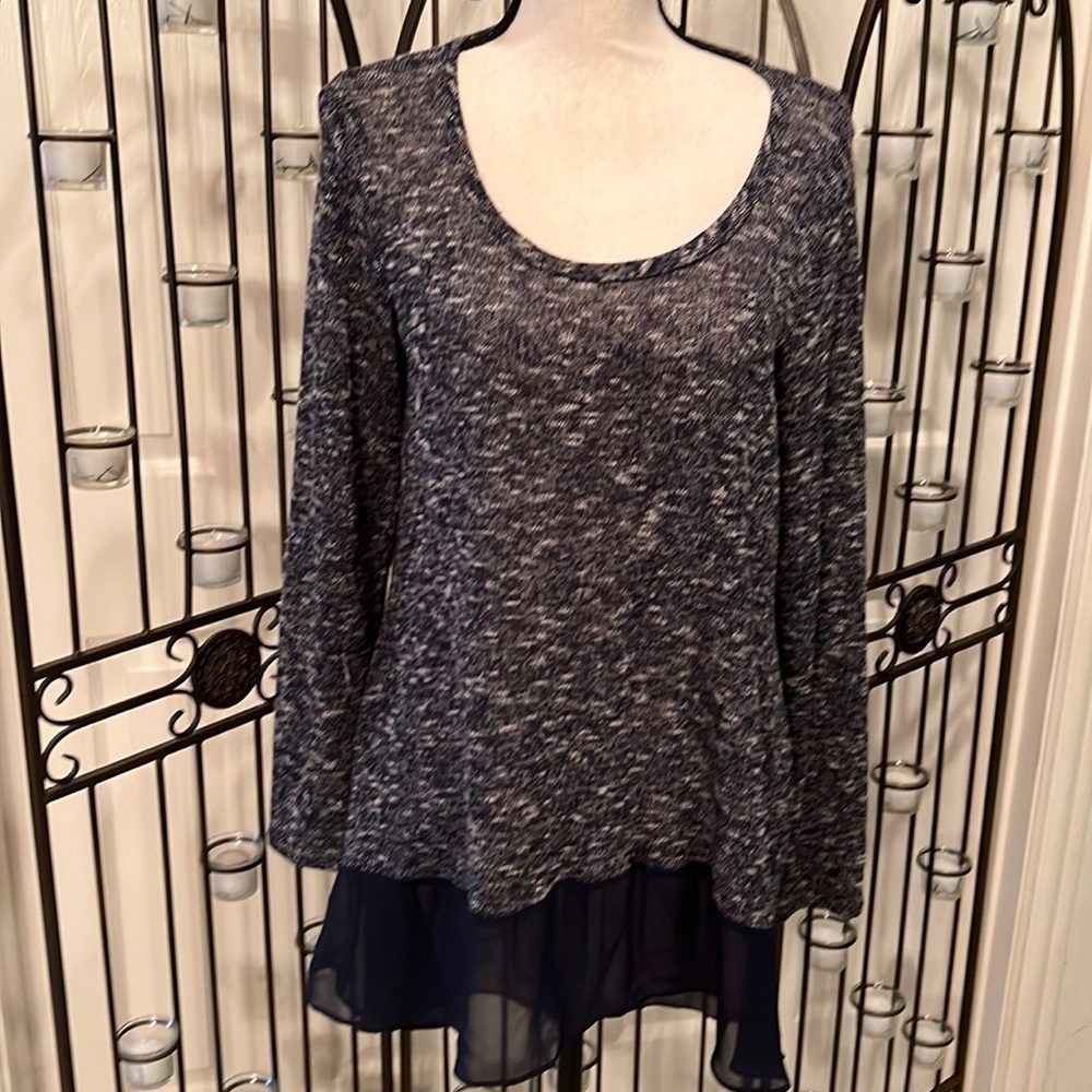 Navy blue tunic top